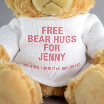 Personalised Hug and Cuddle Bears