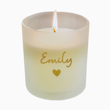 Personalised Gold Name Scented Jar Candle