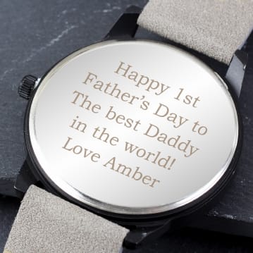Mens watches engraved outlet uk