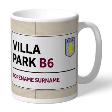 Personalised Football Club Street Sign Mugs