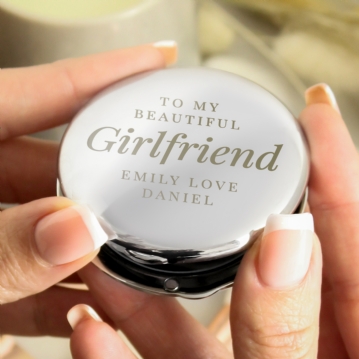 Engraved Big Role Compact Mirror