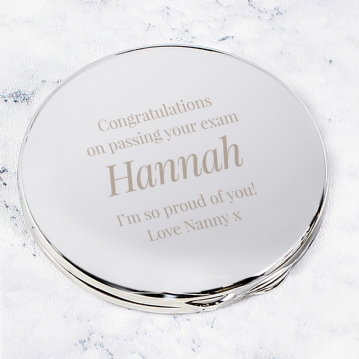 Engraved Big Role Compact Mirror