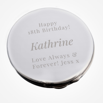 Engraved Big Role Compact Mirror