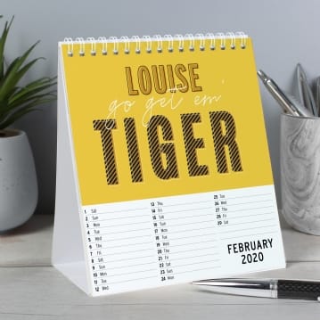 Personalised Motivational Quotes Desk Calendar