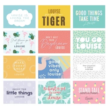 Personalised Motivational Quotes Desk Calendar