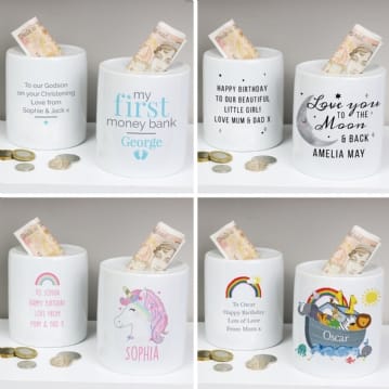 Personalised Ceramic Money Boxes