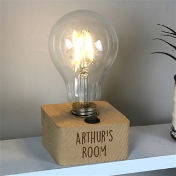 Personalised LED Bulb Table Lamps