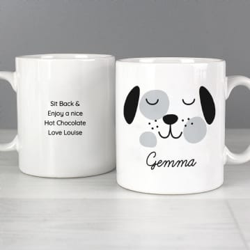 Personalised Cute Animal Face Mugs