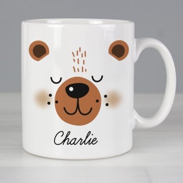 Personalised Cute Animal Face Mugs