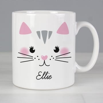 Personalised Cute Animal Face Mugs