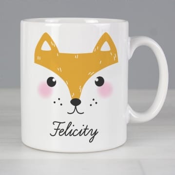 Personalised Cute Animal Face Mugs