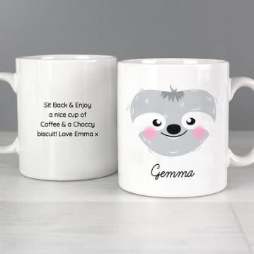 Personalised Cute Animal Face Mugs