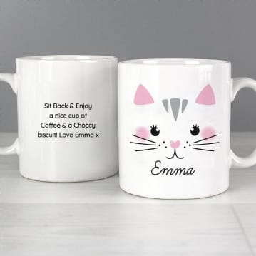 Personalised Cute Animal Face Mugs