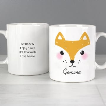 Personalised Cute Animal Face Mugs