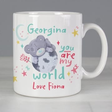 Personalised You Are My World Me To You Mug
