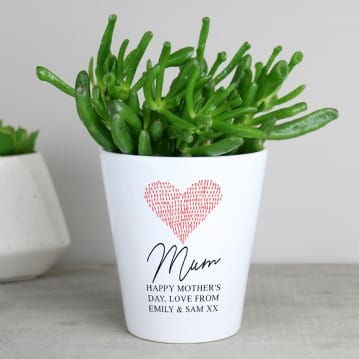 Personalised Modern Ceramic Plant Pots