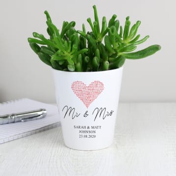 Personalised Modern Ceramic Plant Pots