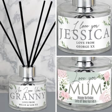 Personalised Floral Reed Diffusers