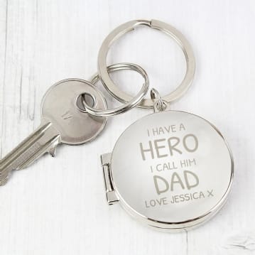 Personalised I Have a Hero Keyring