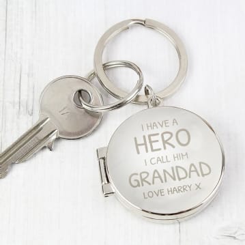 Personalised I Have a Hero Keyring