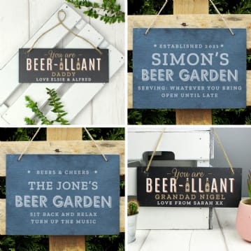 Personalised Beer Slate Signs