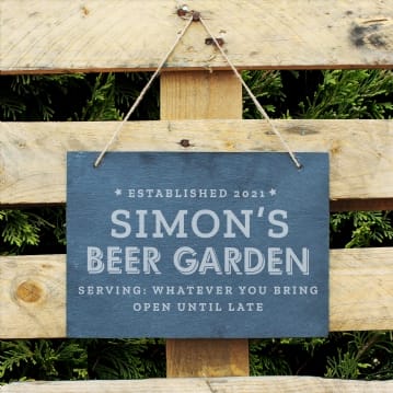 Personalised Beer Slate Signs