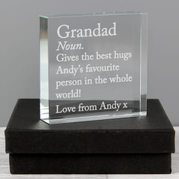 Personalised Dictionary Definition Crystal Token