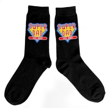 Personalised Super Dad Socks