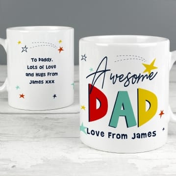 Personalised Awesome Dad Mug