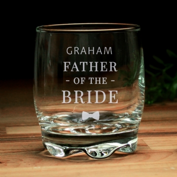Father of the bride whiskey glass hotsell