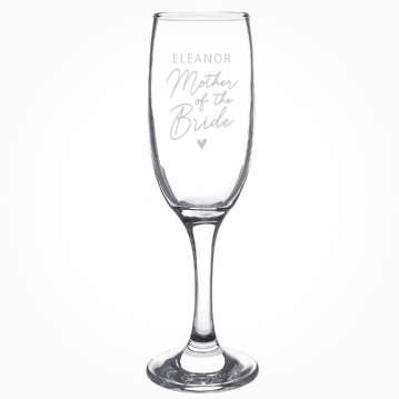 Mother of the Bride Personalised Prosecco Glass