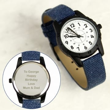 Personalised Kids Watch with Canvas Strap