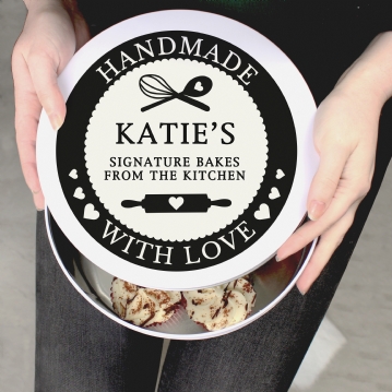 Personalised Handmade With Love Cake Tin