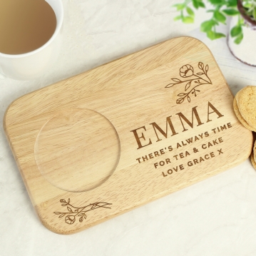 Personalised Wooden Coaster Trays