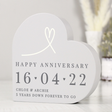 Personalised Free-Standing Heart Ornaments