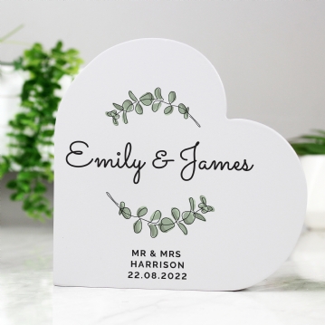 Personalised Free-Standing Heart Ornaments