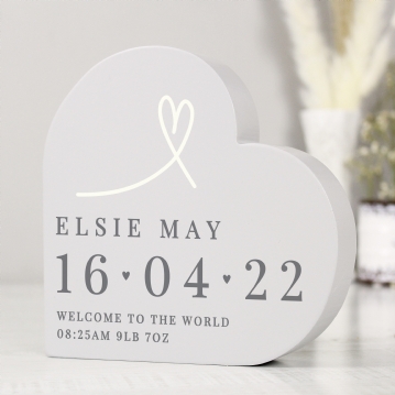 Personalised Free-Standing Heart Ornaments