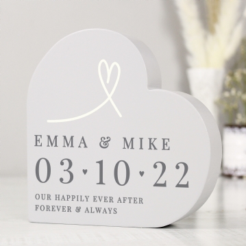 Personalised Free-Standing Heart Ornament