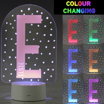 Personalised Kids Colour Changing LED Night Lights