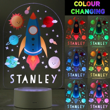 Personalised Kids Colour Changing LED Night Lights