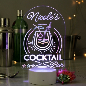 Personalised Bar Colour Changing LED Lights
