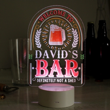 Personalised Bar Colour Changing LED Lights