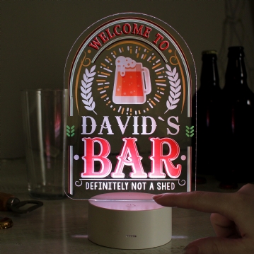 Personalised Bar Colour Changing LED Lights