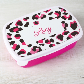 Pink Personalised Lunch Boxes