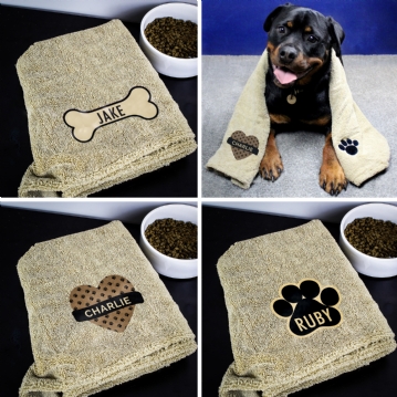 Personalised Pet Microfibre Towels