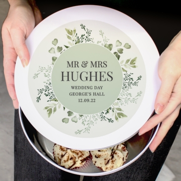 Botanical Personalised Cake Tin
