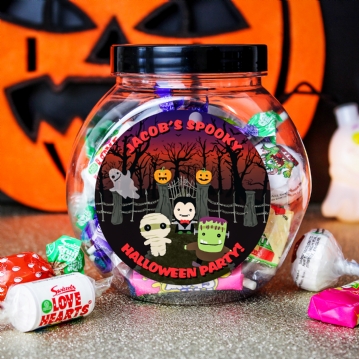 Personalised Halloween Sweet Jar