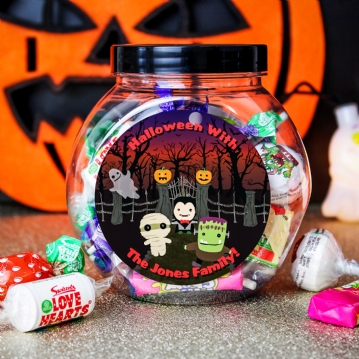 Personalised Halloween Sweet Jar