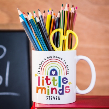 Personalised Shape Little Minds Mug
