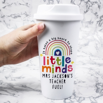 Personalised Shape Little Minds Travel Mug